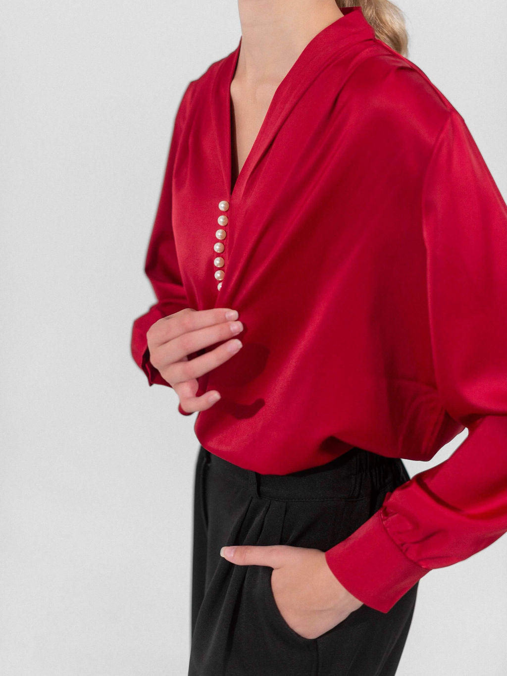 Блузка Пэги (красный) - Nadi bordo фото 4