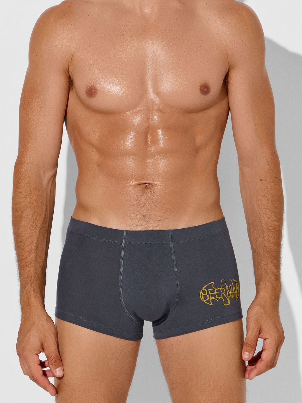 Цена за 2 штуки! Трусы боксеры мужские серые