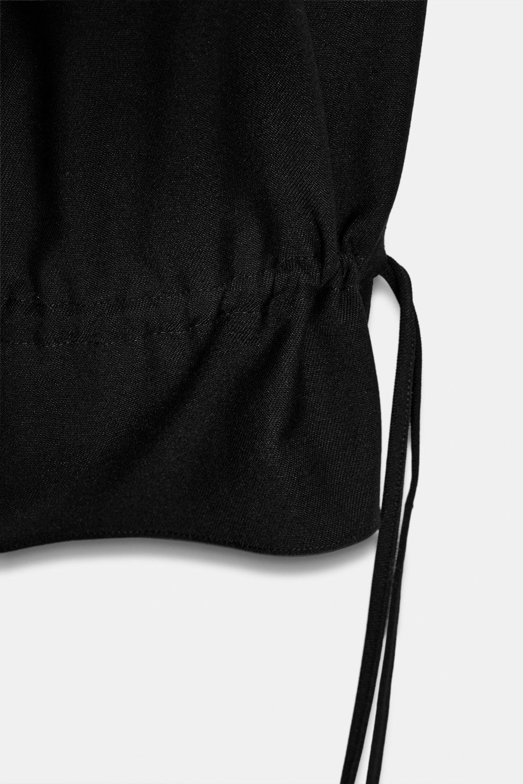 BAGGY CARGO TROUSERS WITH TIES ZW COLLECTION - Zara фото 4