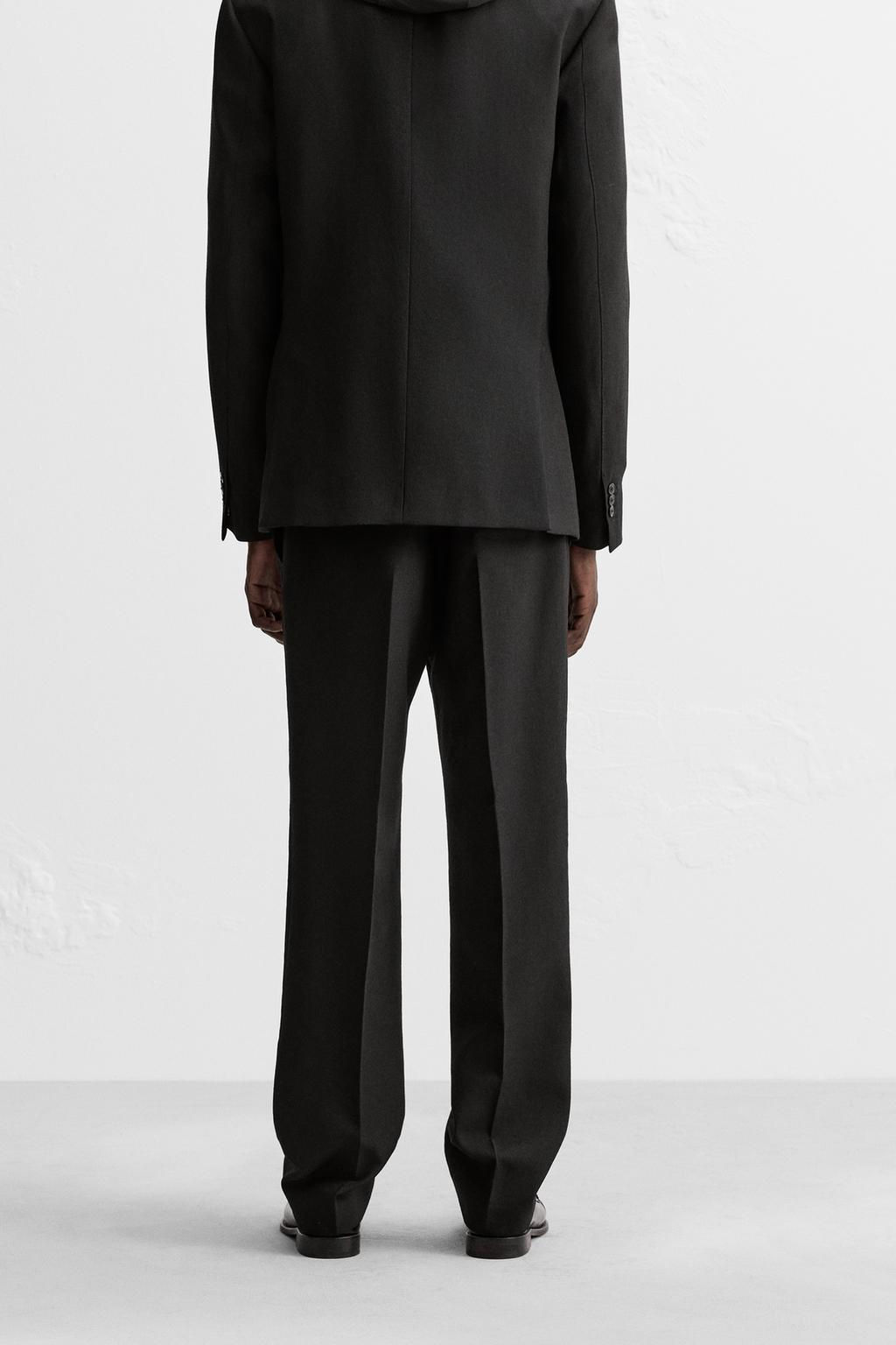 REGULAR FIT WOOL TROUSERS - Zara фото 12