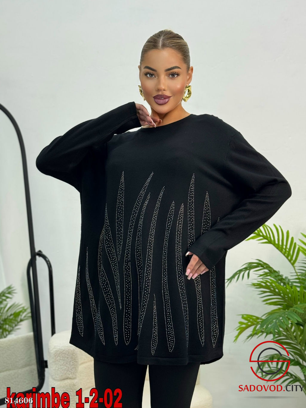 Кофта женская со стразами - Bruno фото 2