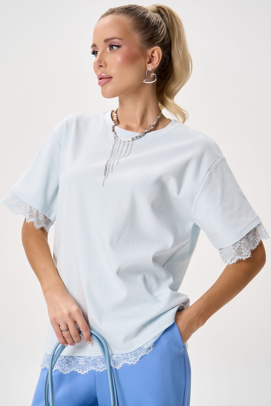 Футболка Бэль (голубой) - Эльза фото 10