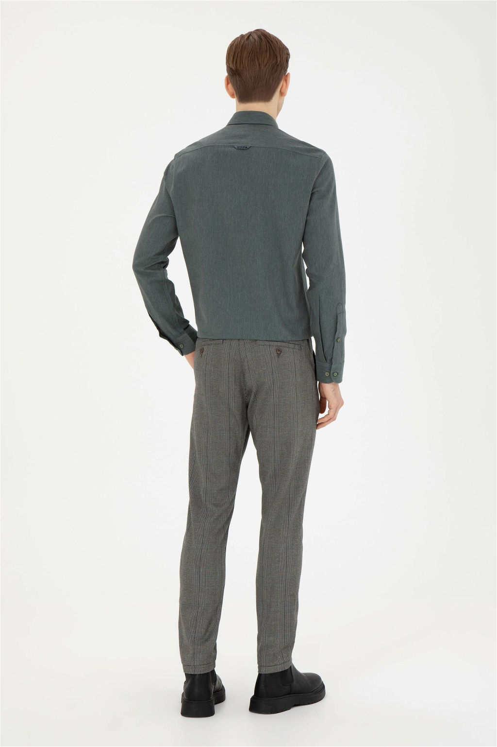 Мужские темно-синие брюки из плотной ткани - U.s. polo assn фото 4