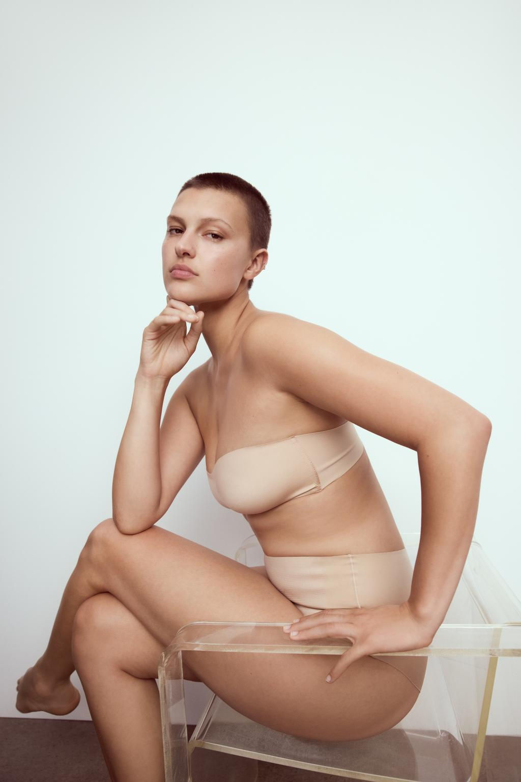 POLYAMIDE BLEND BANDEAU BRA - Zara фото 5
