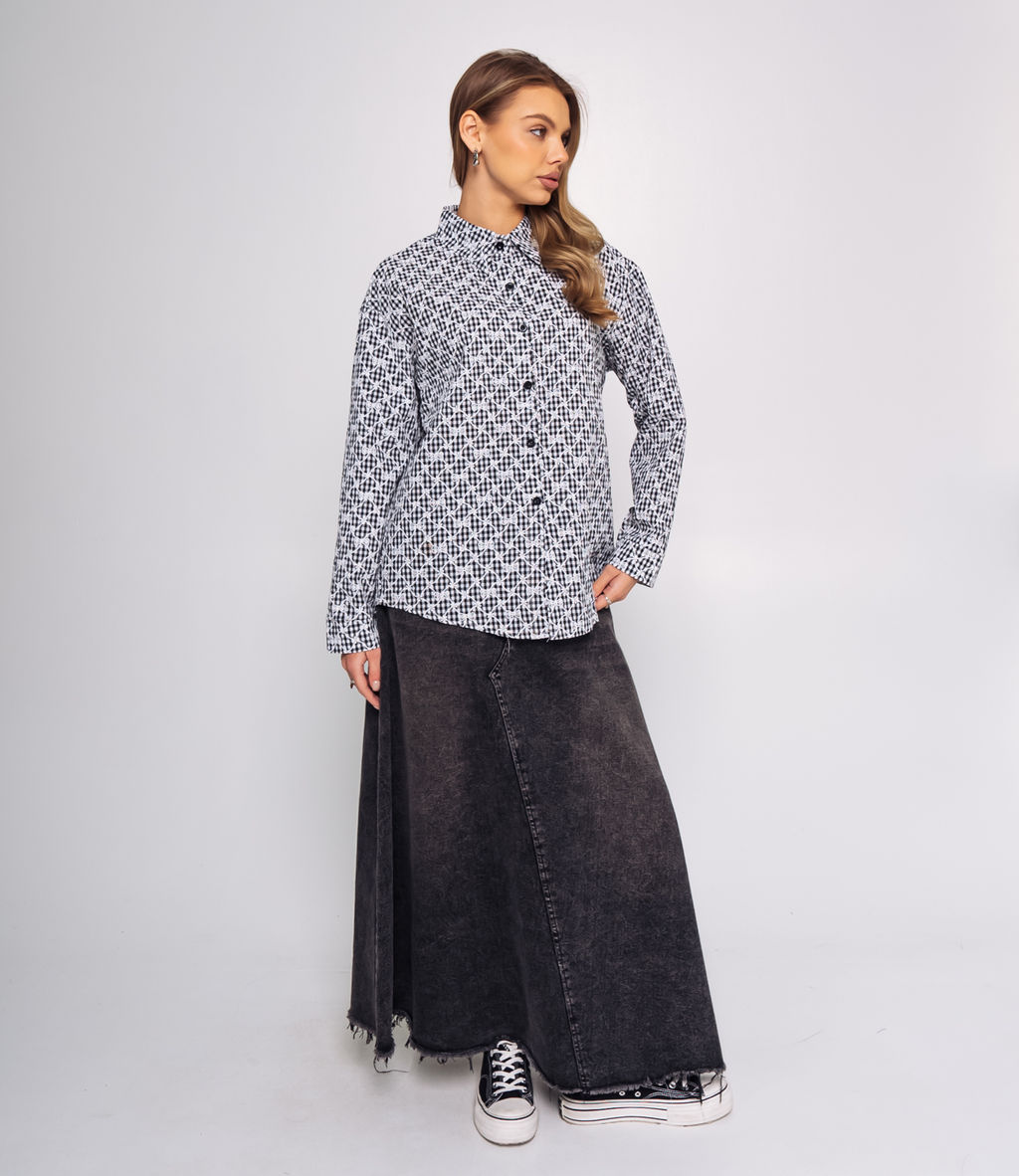 Рубашка #КТ956 (1), чёрный - Dommod фото 4