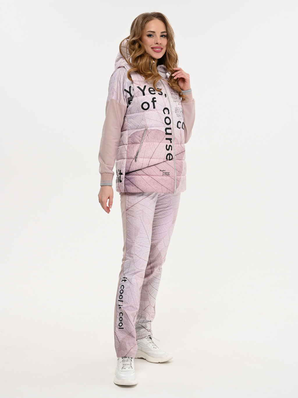 Уникальный стеганный жилет на синтепоне с принтом дизайнерской работы - А+б коллекция фото 9