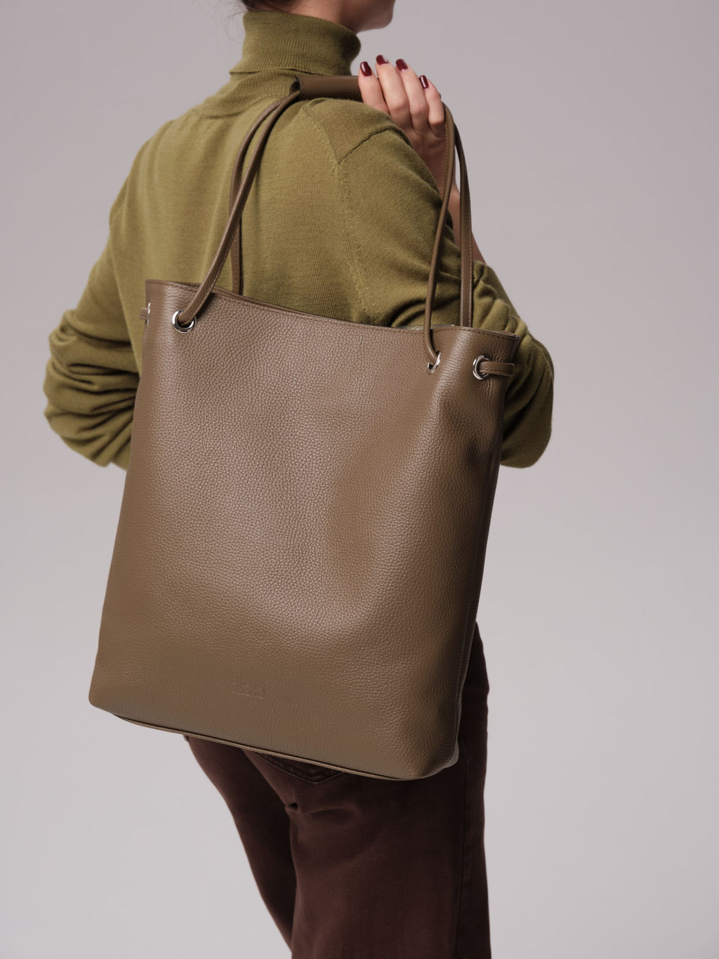 Кожаная сумка Ann DBR 31228 зеленый дуб  фото 3