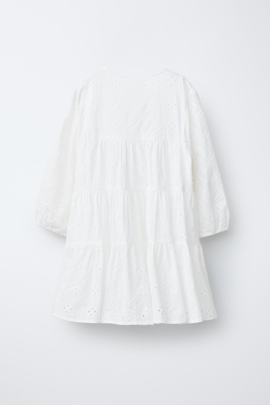VESTIDO ROM?NTICO PANELES / Blanco - Zara фото 4