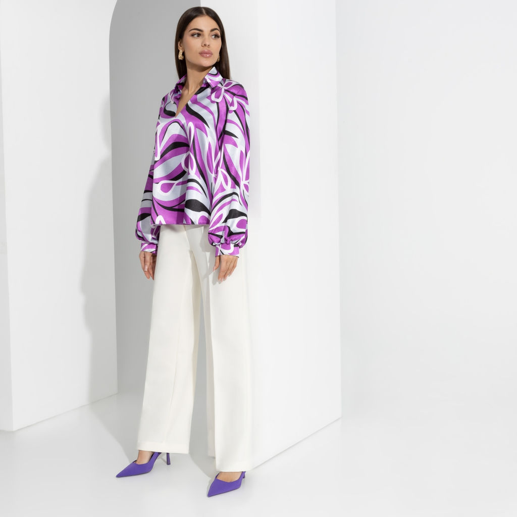 Блуза, Личные границы (violet rose) - Charutti фото 4
