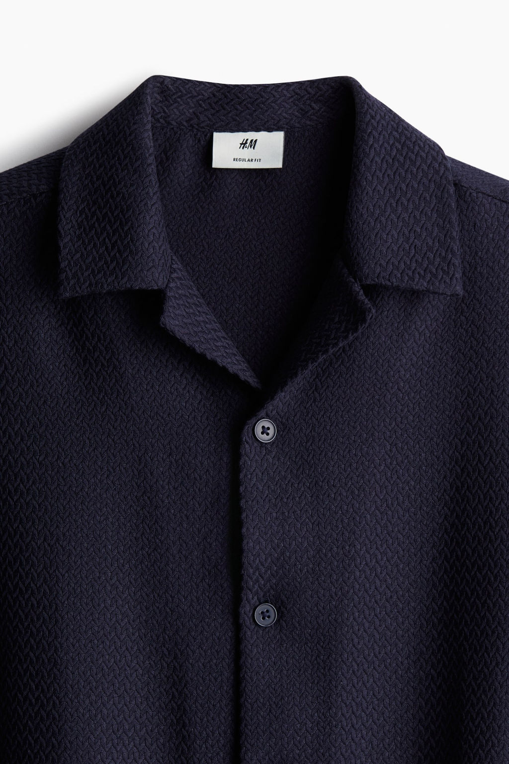 Camisa resort con textura Regular Fit - H&m фото 7