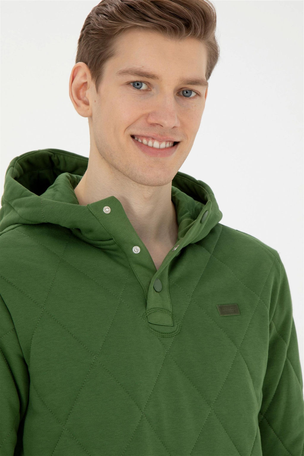 Мужской зеленый свитшот - U.s. polo assn фото 2
