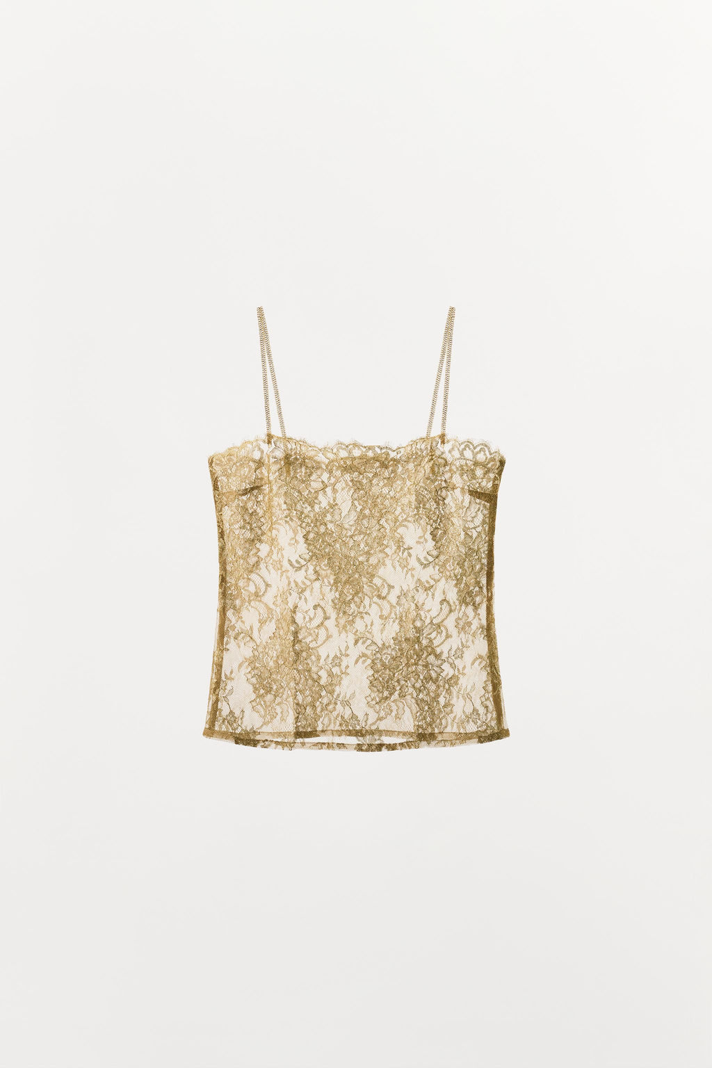 METALLIC THREAD LACE TOP - Zara фото 3