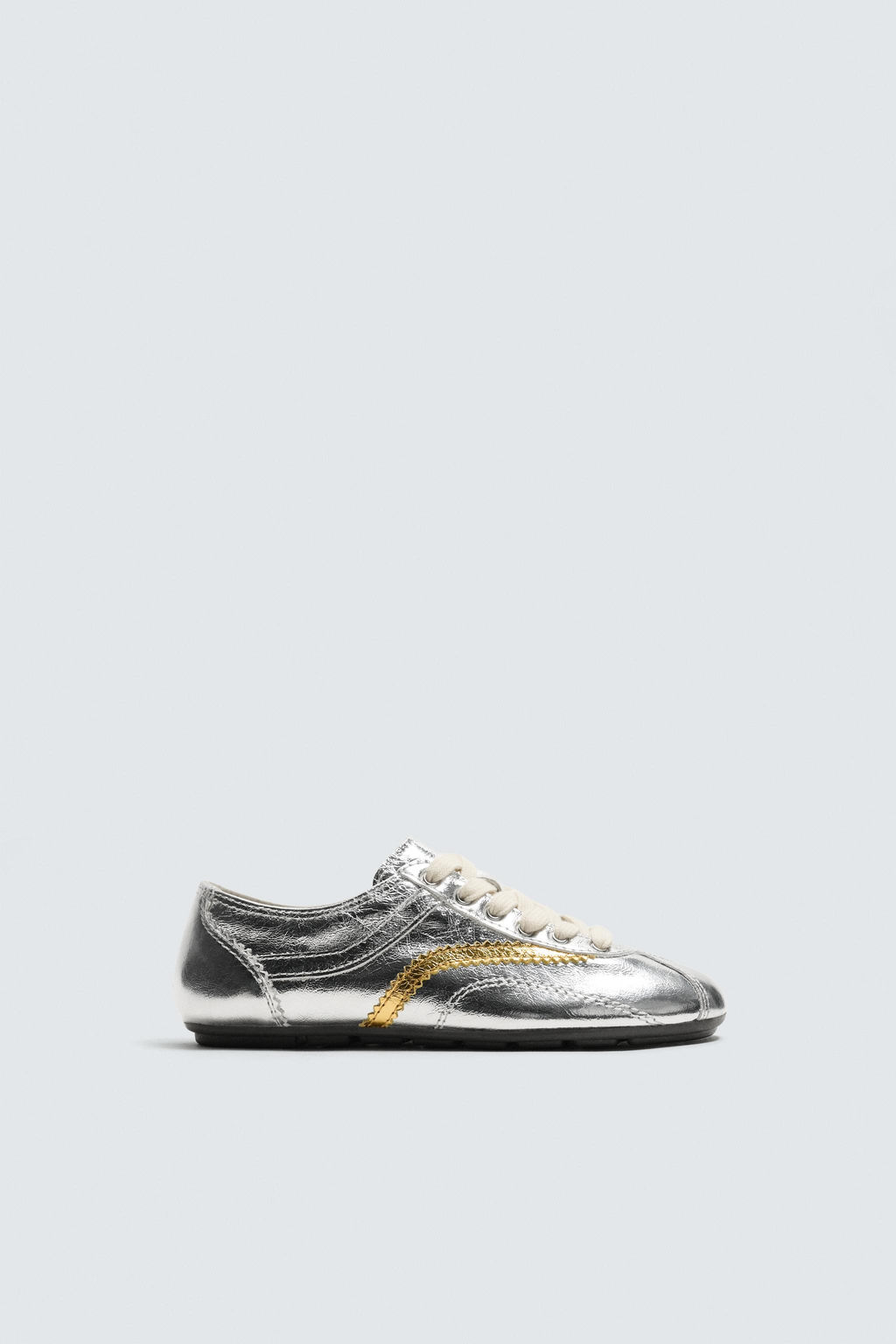 METALLIC LEATHER TRAINERS HARRY LAMBERT FOR ZARA X DISNEY