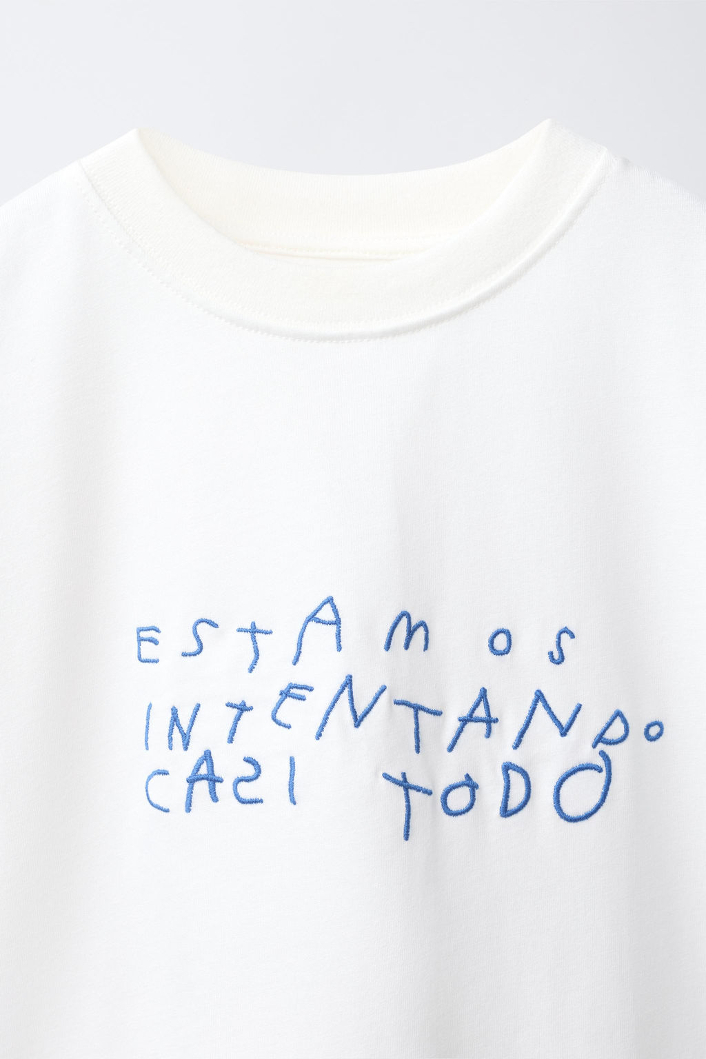 CAMISETA BORDADO Y ESTAMPADO CLARA CEBRIAN  / Blanco - Zara фото 3