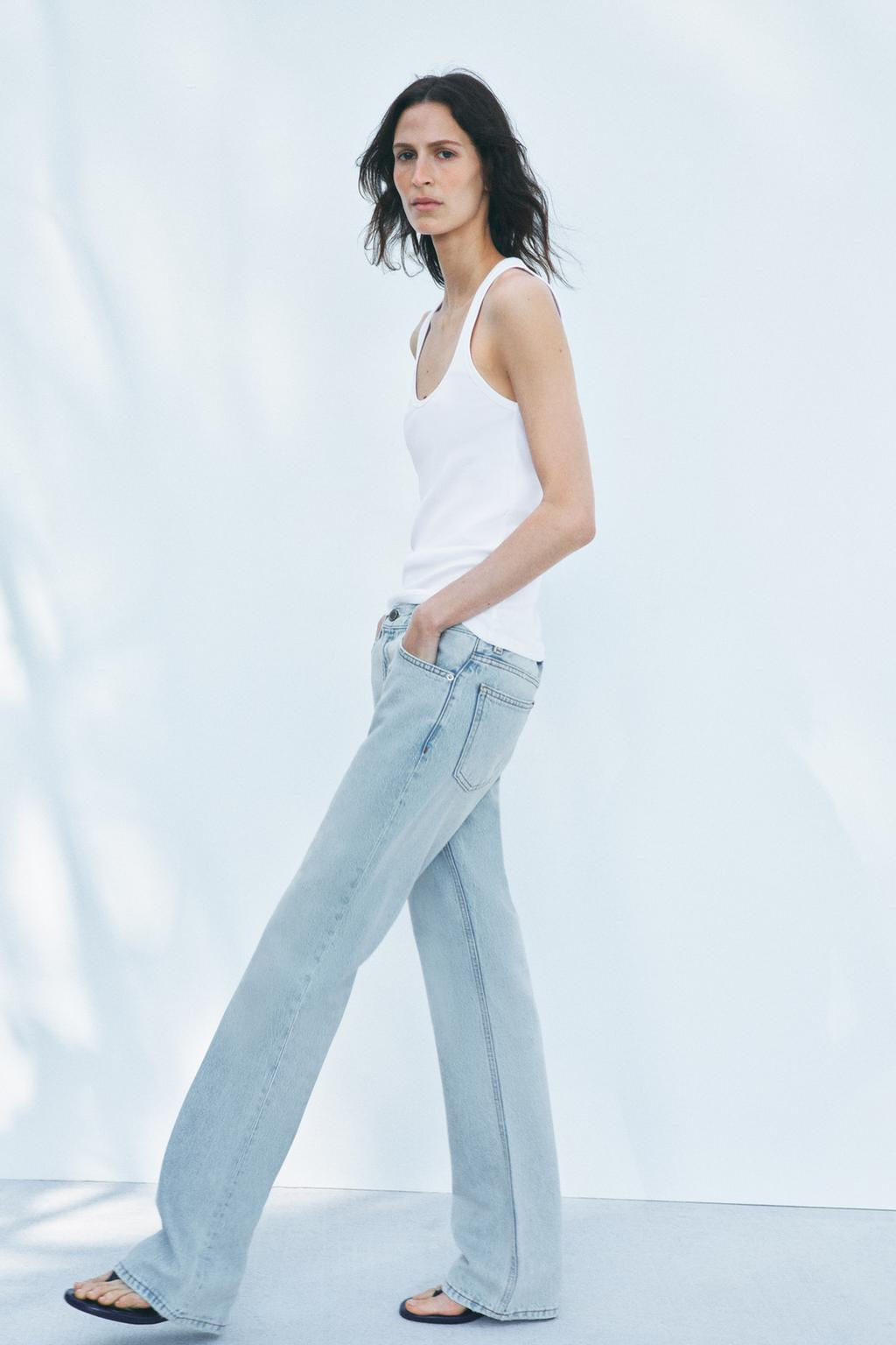 ZW COLLECTION STRAIGHT BOOTCUT LOW-RISE JEANS - Zara фото 14