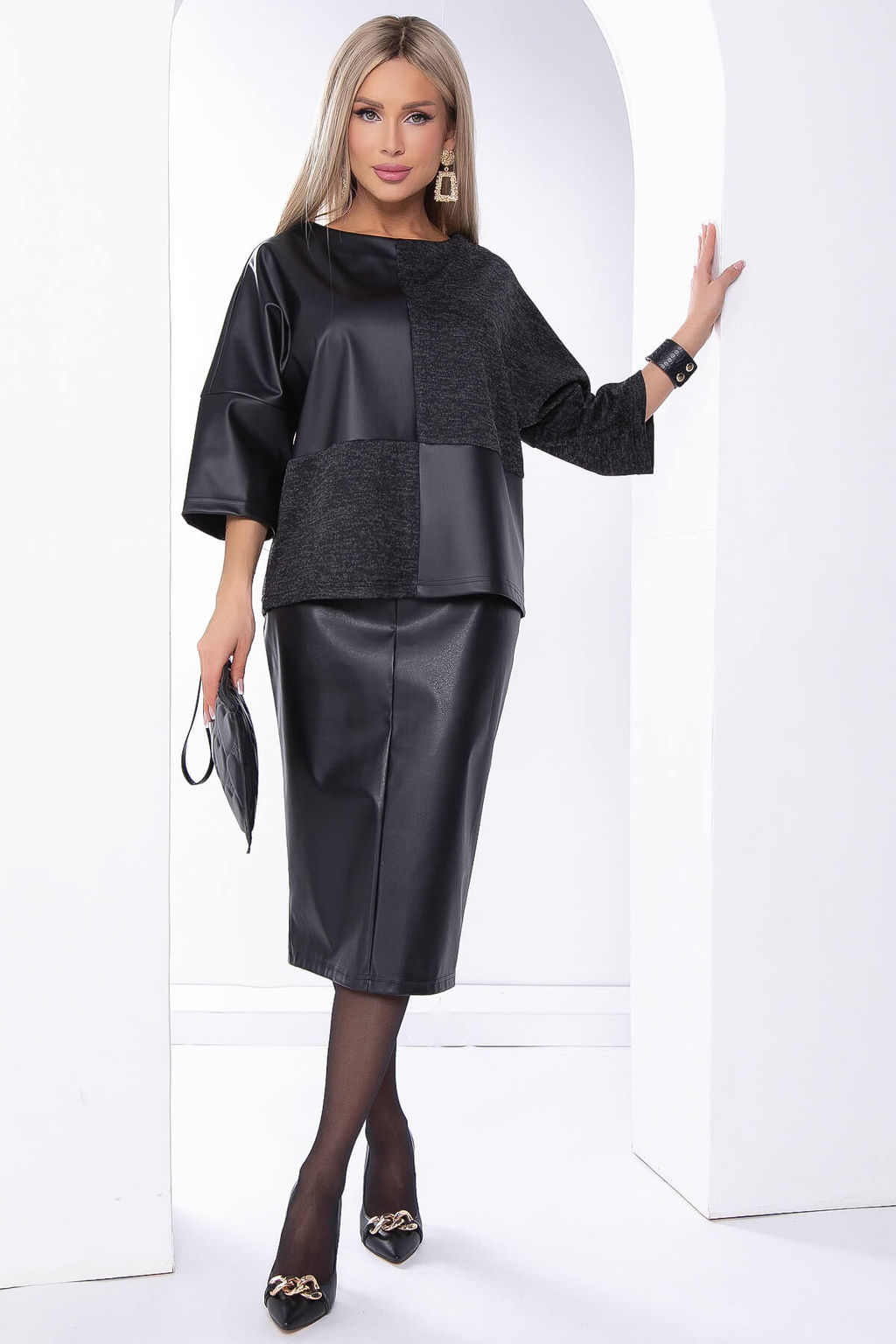 Юбка из экокожи - Lt collection фото 18