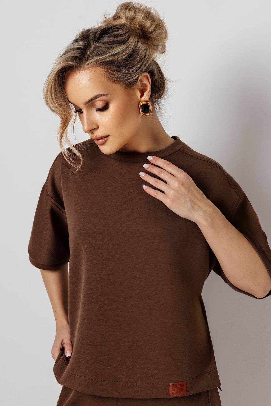 Блузка женская 4482Т/03/Коричневый