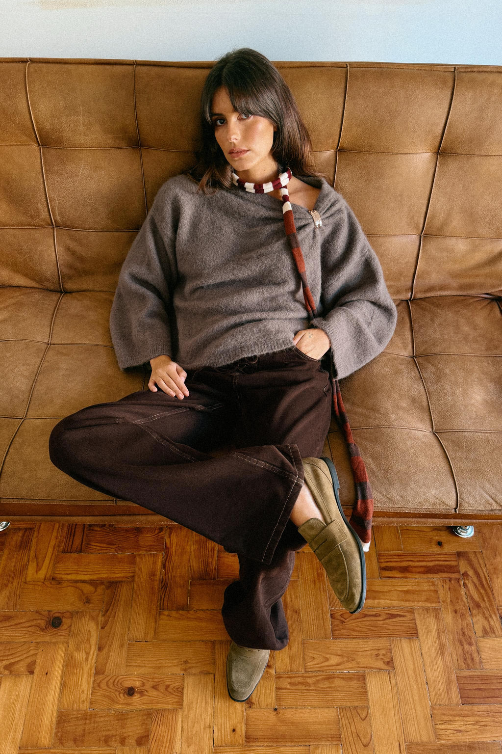 KNIT JUMPER WITH BROOCH - Zara фото 2