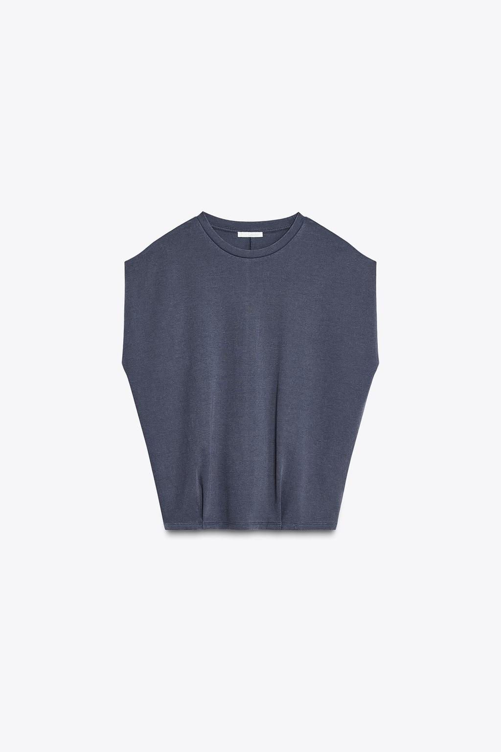 WASHED INTERLOCK T-SHIRT - Zara фото 22