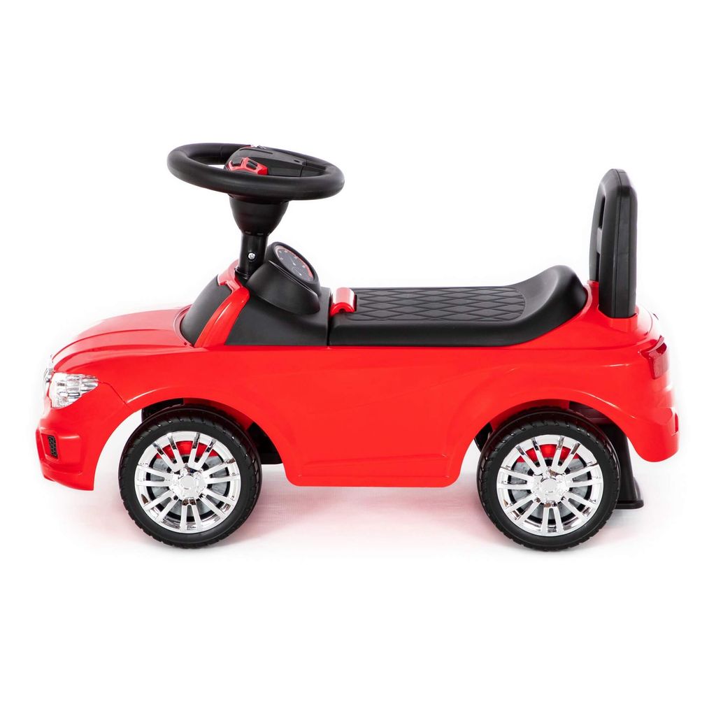 Каталка-автомобиль SuperCar №5 со звуковым сигналом (красная) - Полесье фото 2