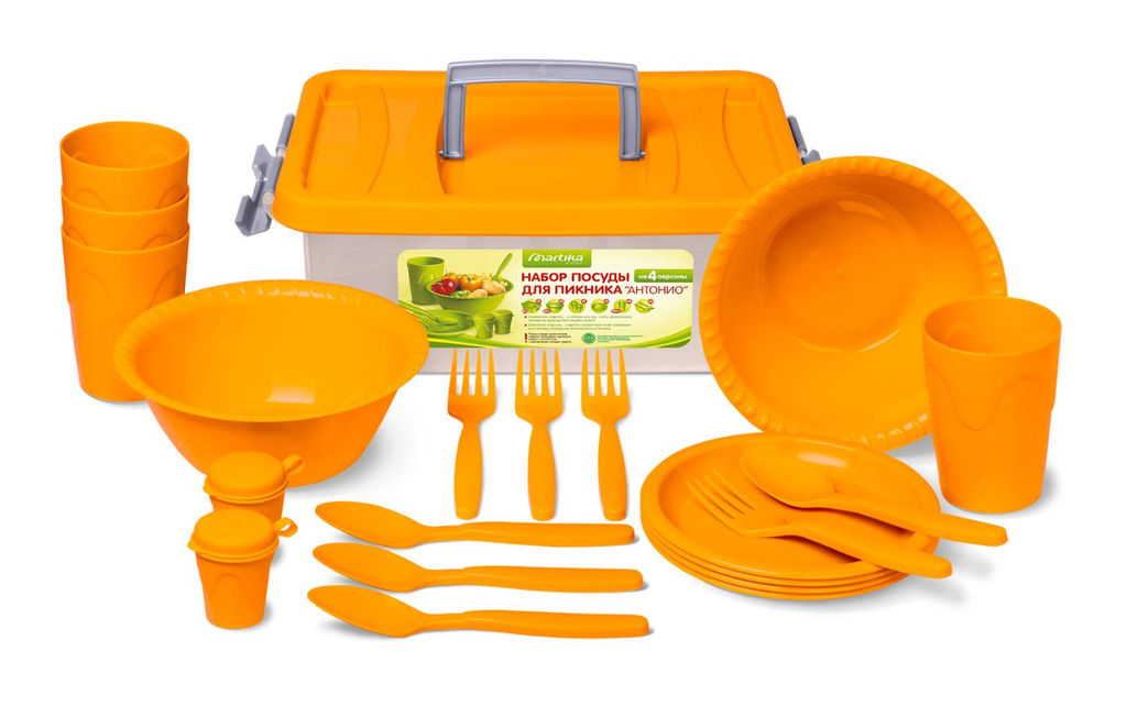 Набор посуды для пикника Антонио на 4 перс. арт. С69 - Полимербыт фото 3