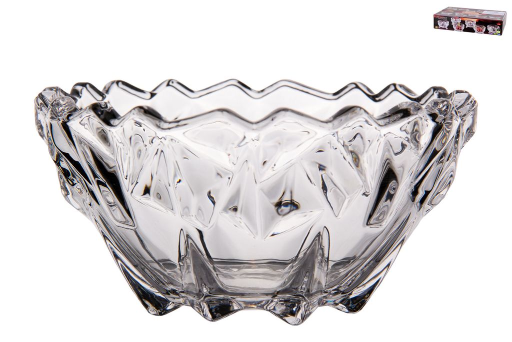 Набор салатников сервировочных 1/6 11.6см п/уп Гранение лед (YJP7041-4) - Korall фото 3