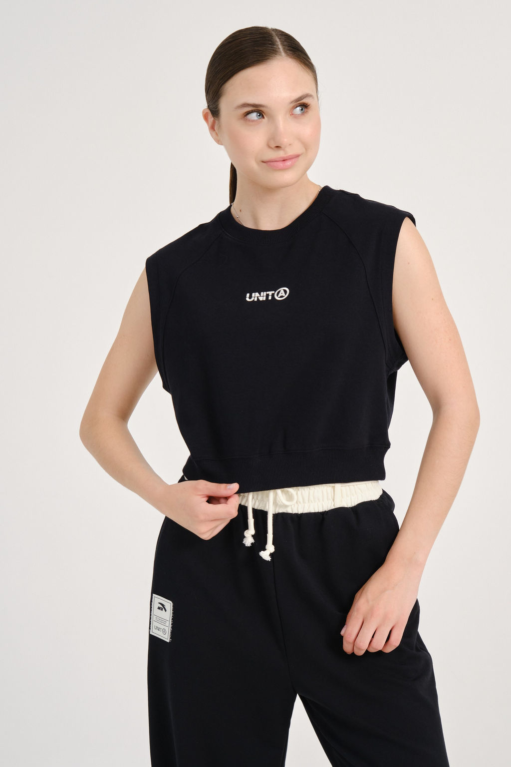 Майка трикотажная Черный