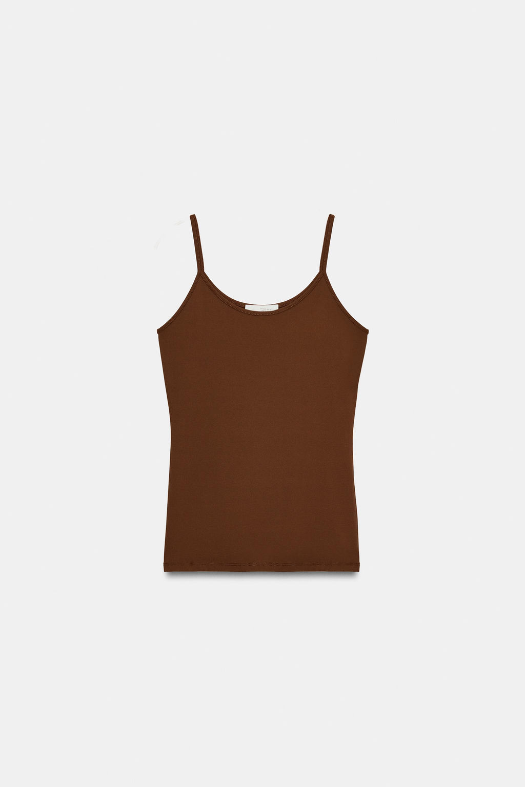 CAMISETA POLIAMIDA TIRANTE FINO / Tostado - Zara фото 7