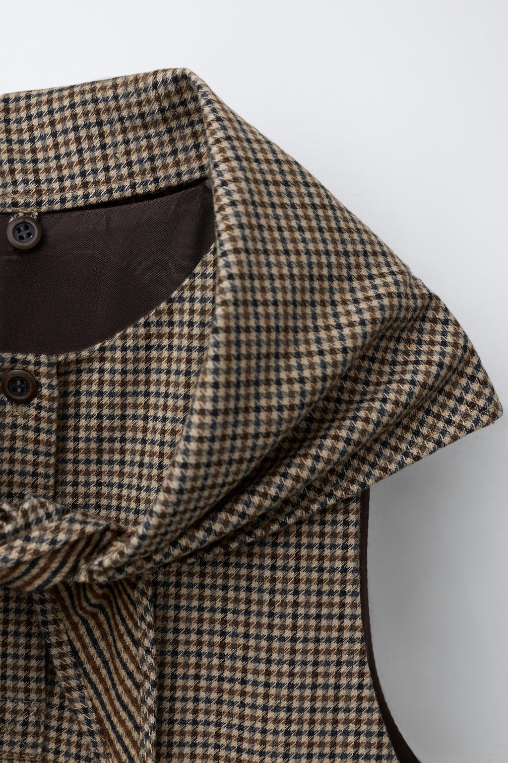 CHECK PINAFORE DRESS WITH DETACHABLE SCARF - Zara фото 4