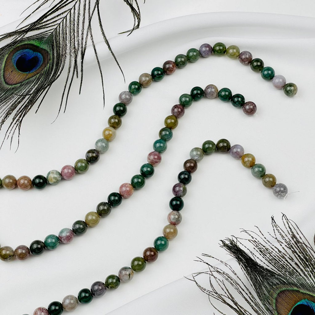 Бусины для украшений и Мохового агата