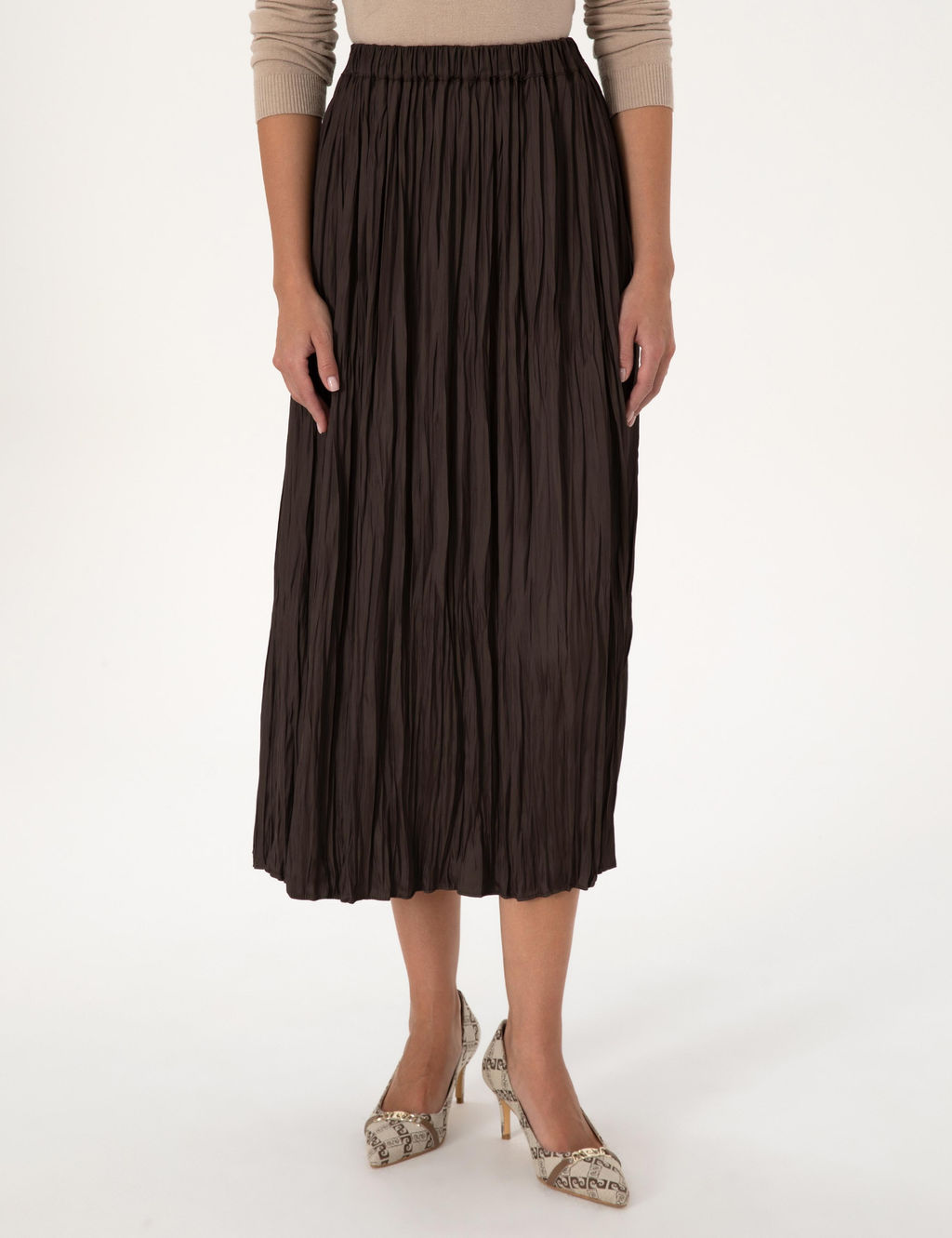 Kahverengi A Kesim Dokuma Etek - Pierre cardin фото 2