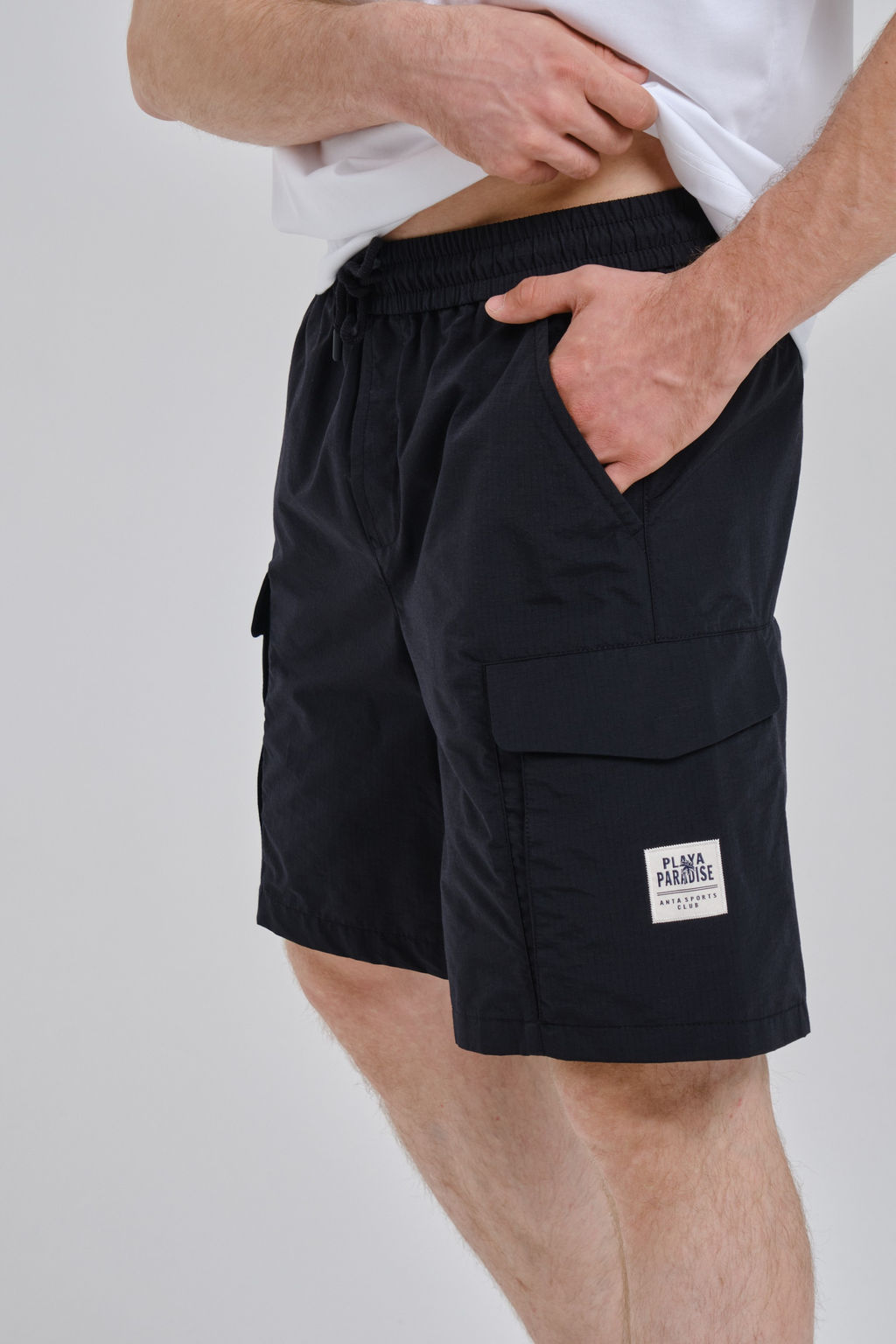 Шорты текстильные Черный - Anta фото 3