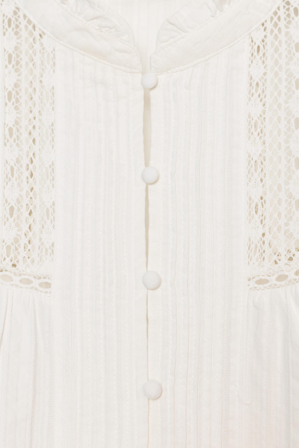 LACE AND PINTUCK SHIRT - Zara фото 16