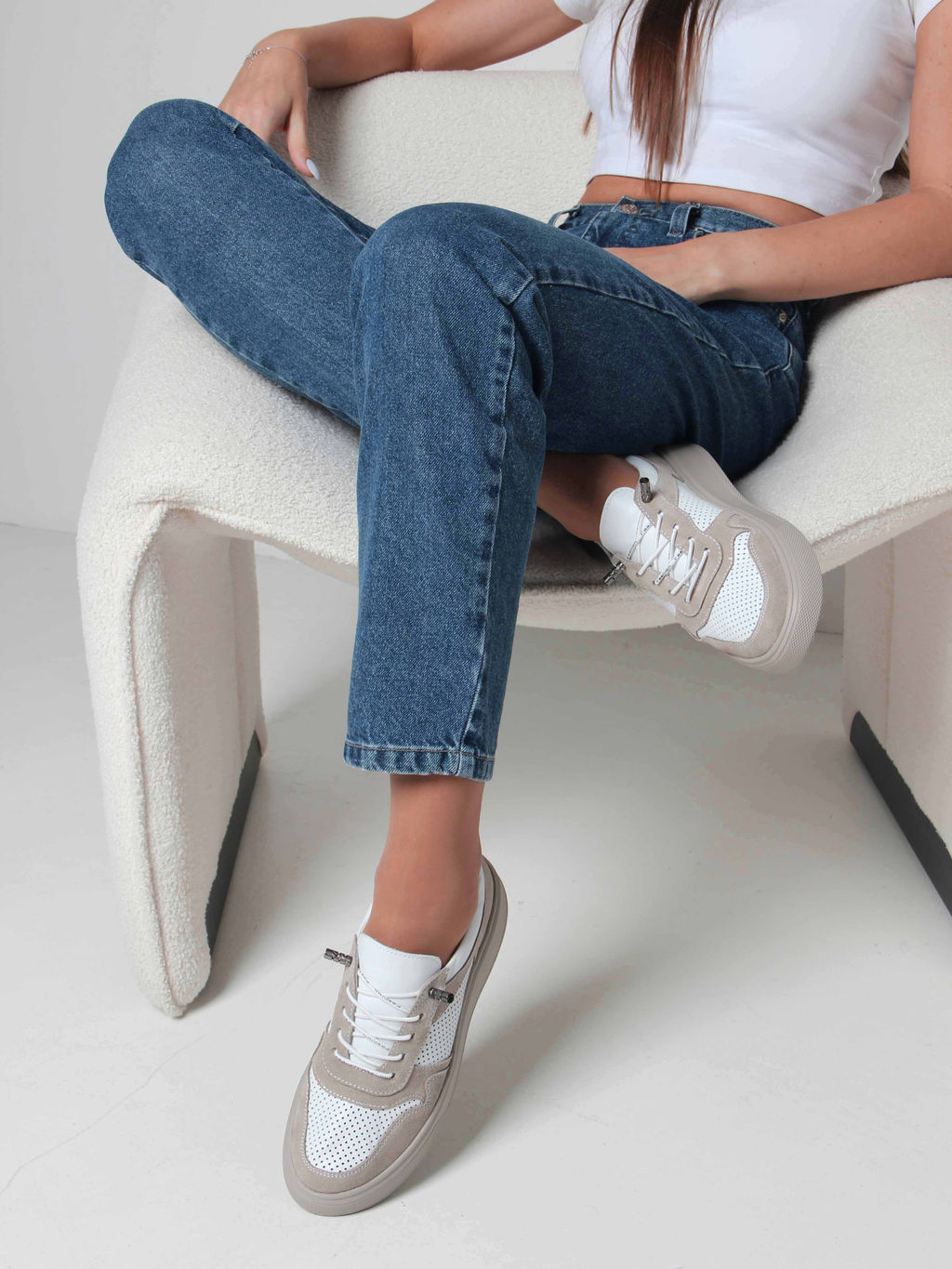 Кеды 149.LusiR2la. Белый бежевый