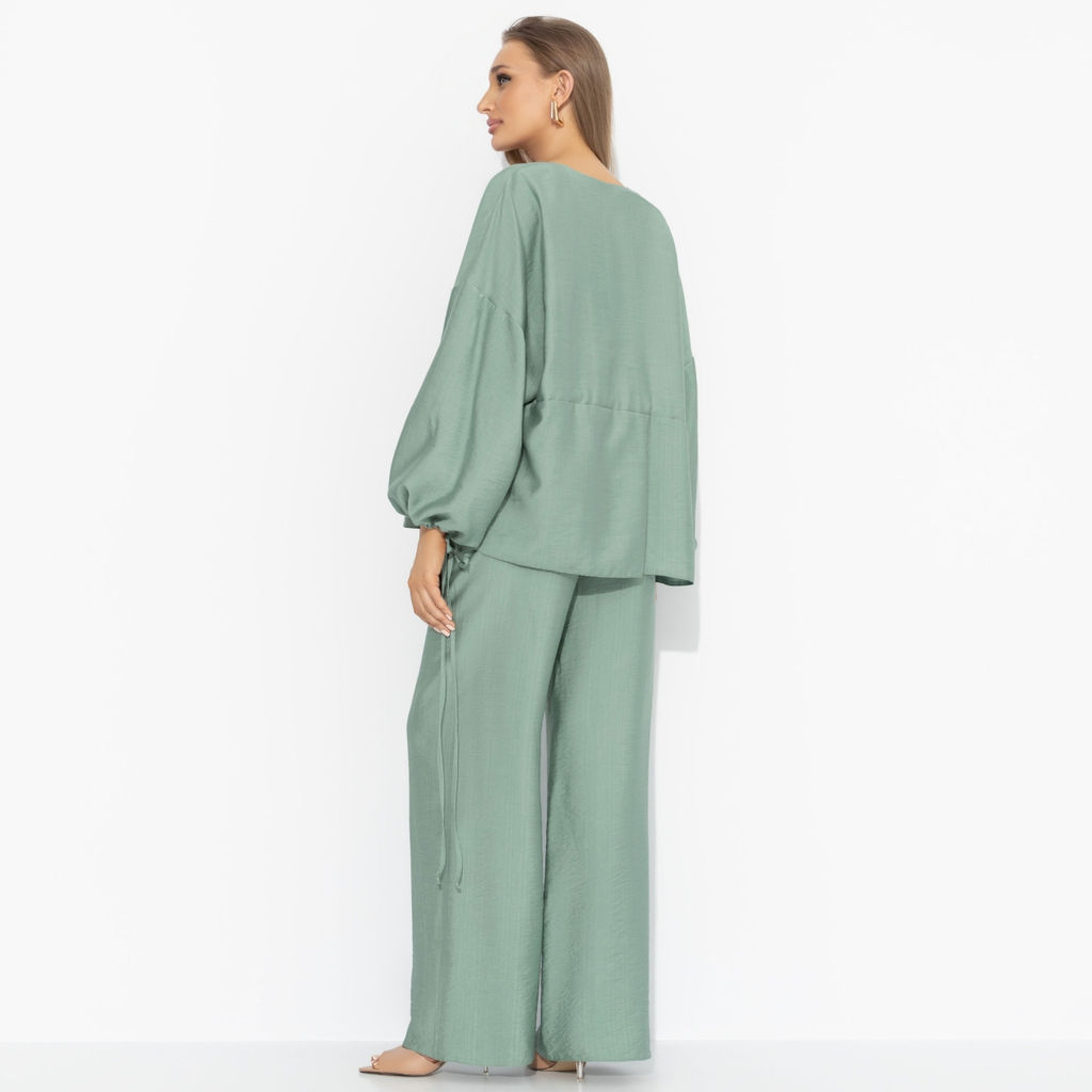 Брючный комплект лёгкий, Приручённый шик (3 в 1, зеленый) - Charutti фото 5