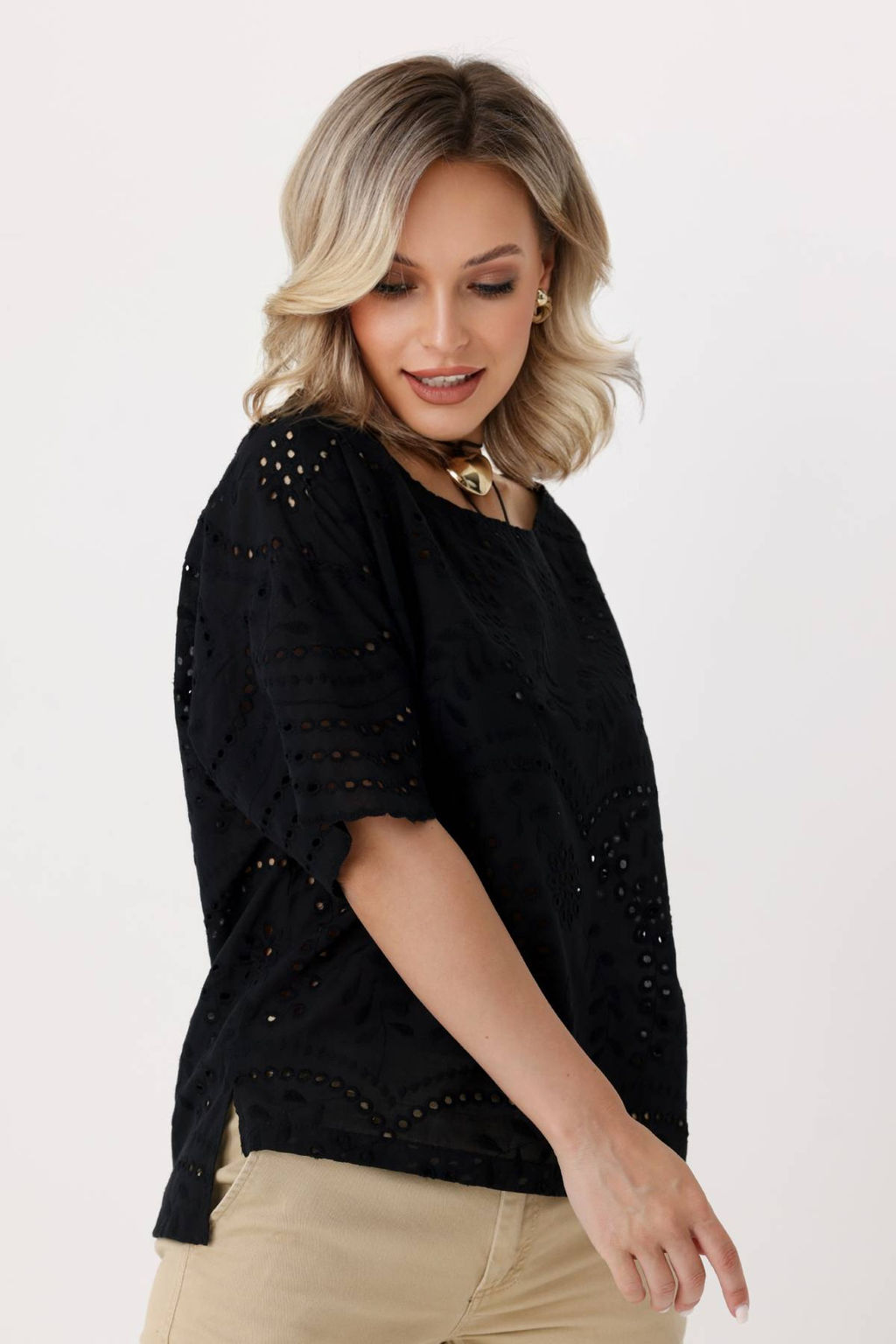 Блузка 4288/08/Черный - Rise фото 3