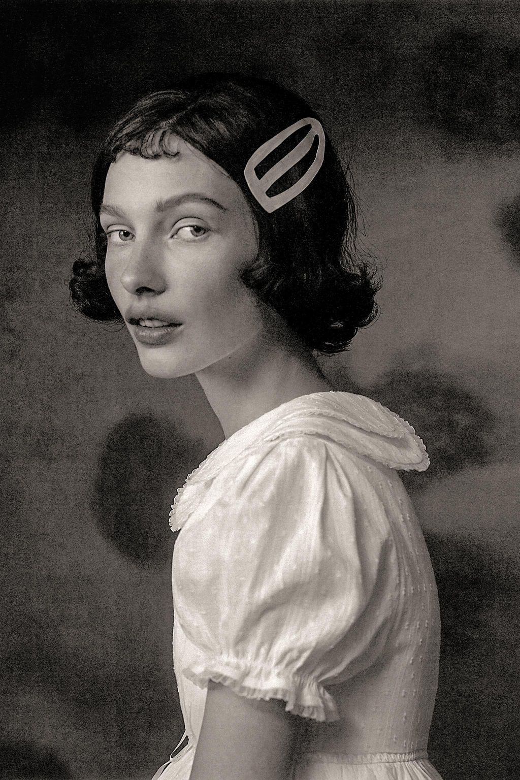 DOTTED MESH PETER PAN COLLAR JUMPSUIT DRESS - Zara фото 2