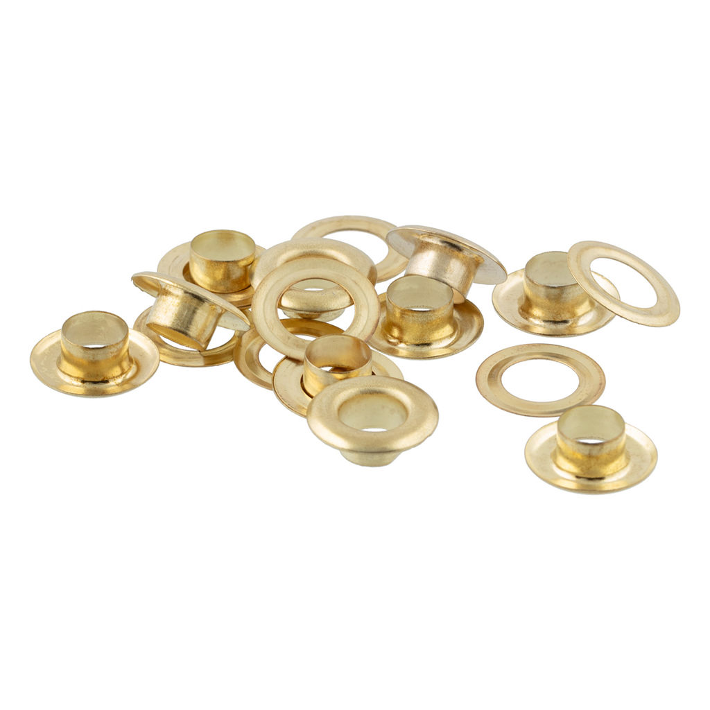 05 Люверсы ФАСОВКА d 7 мм 5 x 10 шт под золото