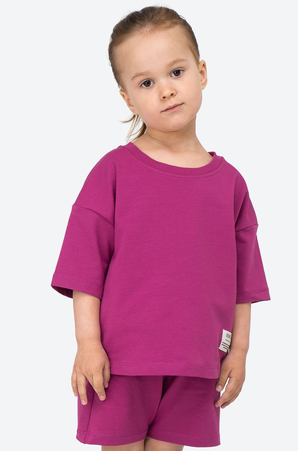 Костюм оверсайз из футера двухнитки для девочки Bonito  фото 3