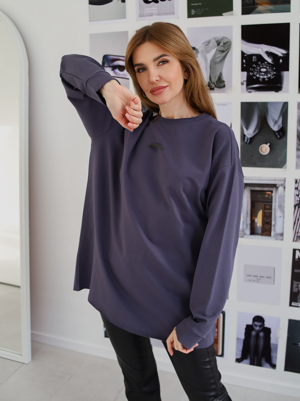 Лонгслив Basic, графит - Inzibe фото 2