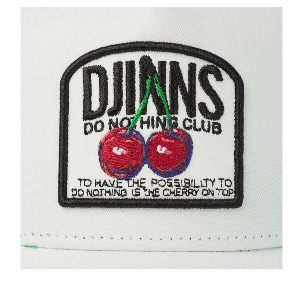 Бейсболка DJINNS арт. HFT DNC Cherry (белый)  фото 4