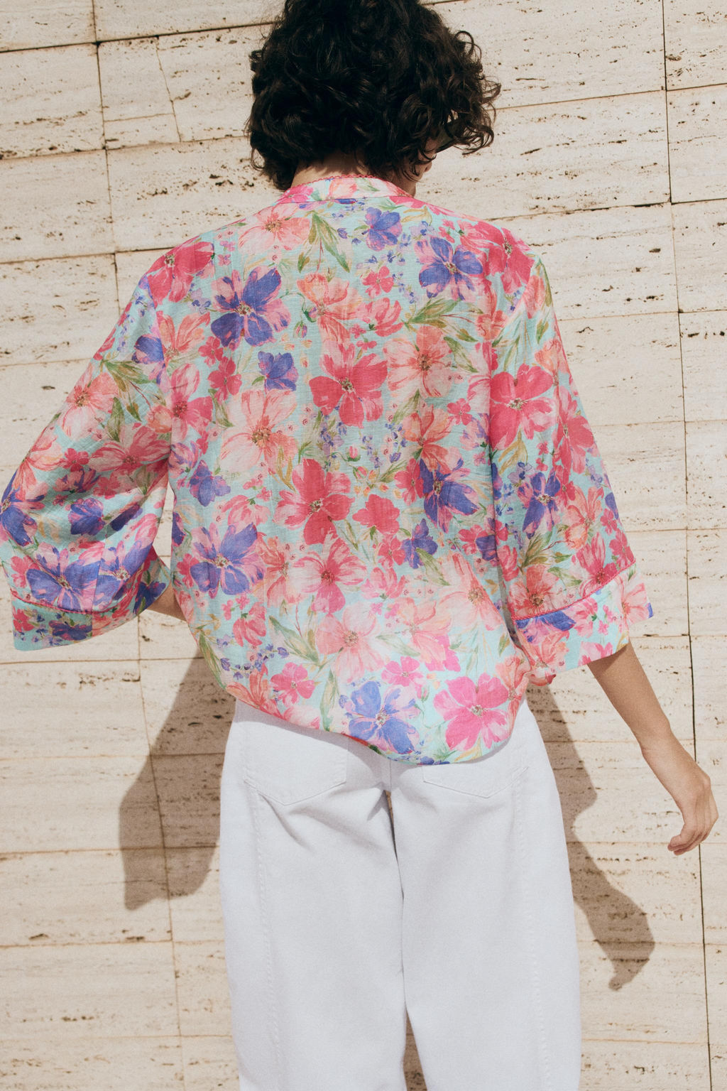 CAMISA ESTAMPADO FLORAL / Multicolor - Zara фото 5