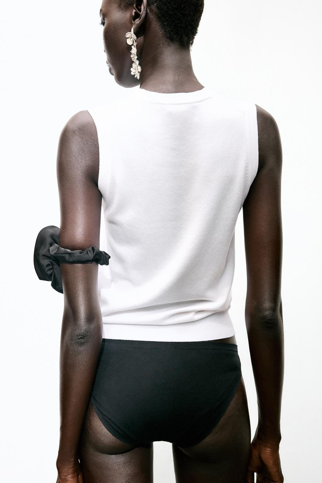 SLEEVELESS KNIT TOP - Zara фото 31