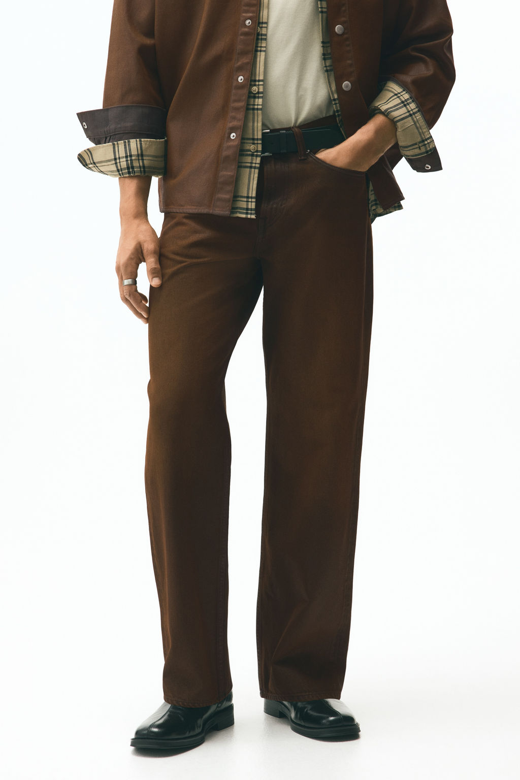 Straight Relaxed Jeans - H&m фото 7