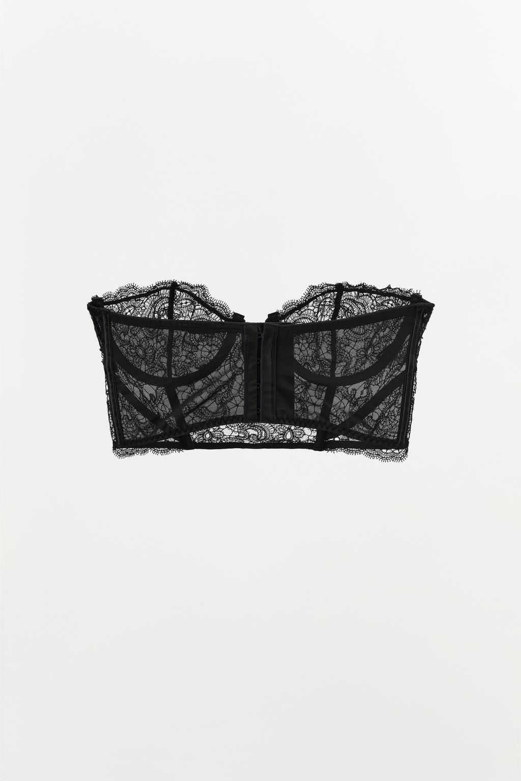 CORSET WITH LACE AND UNDERWIRE - Zara фото 3