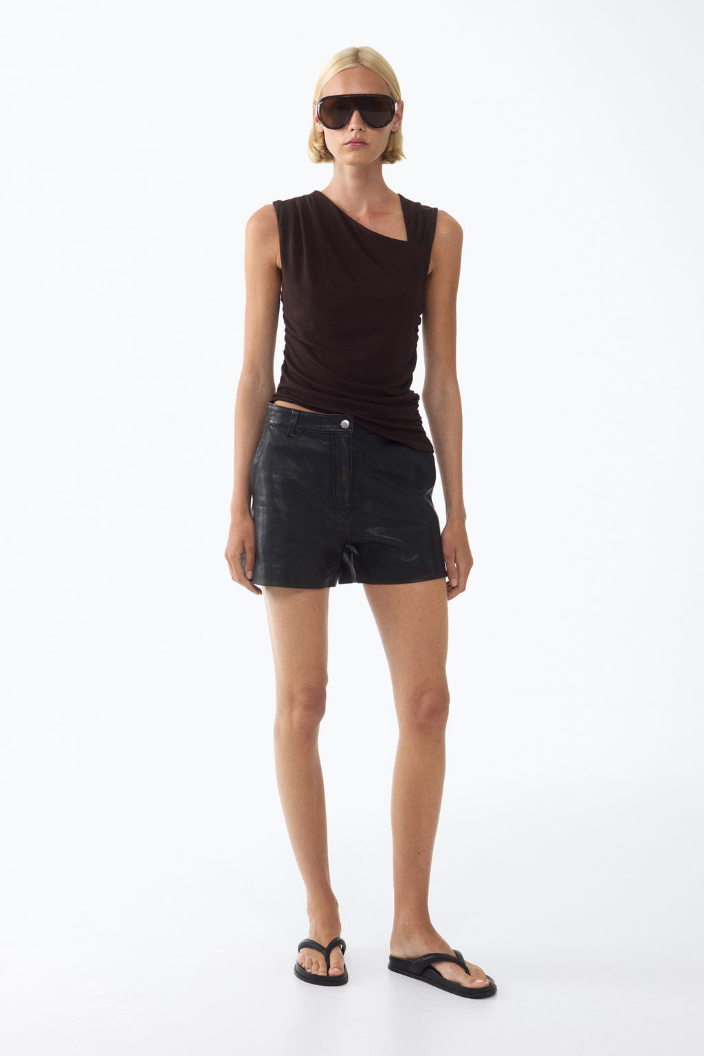 Top asim?trico drapeado - H&m фото 6