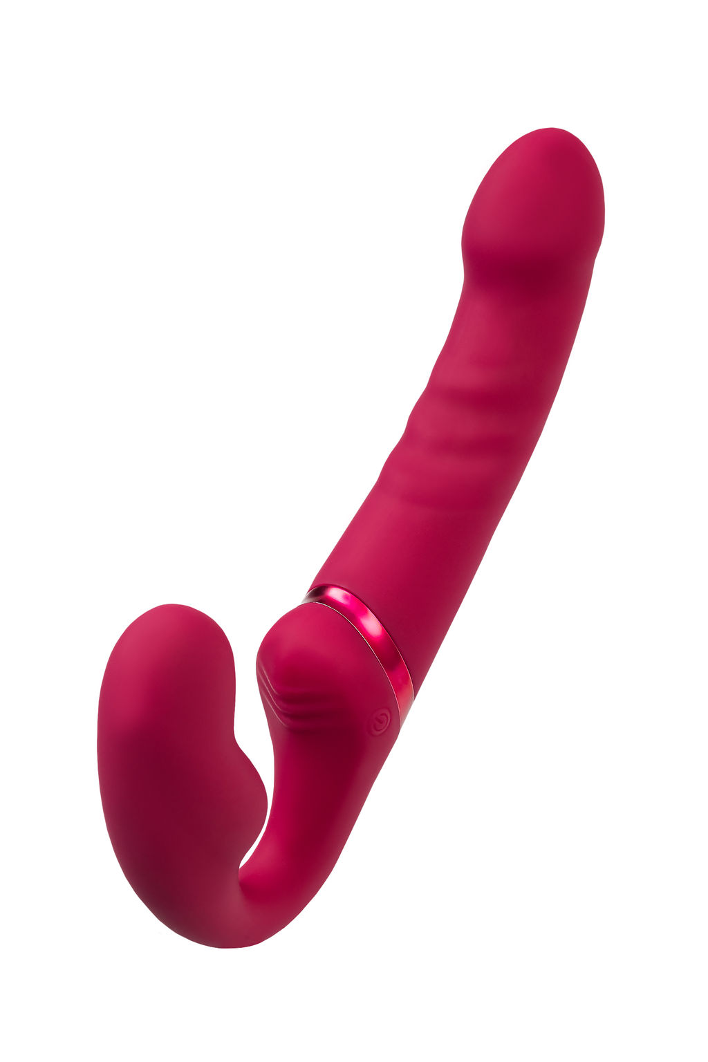 Безремневой страпон LOVENSE Lapis, с вибрацией, силикон, красный, 23 см