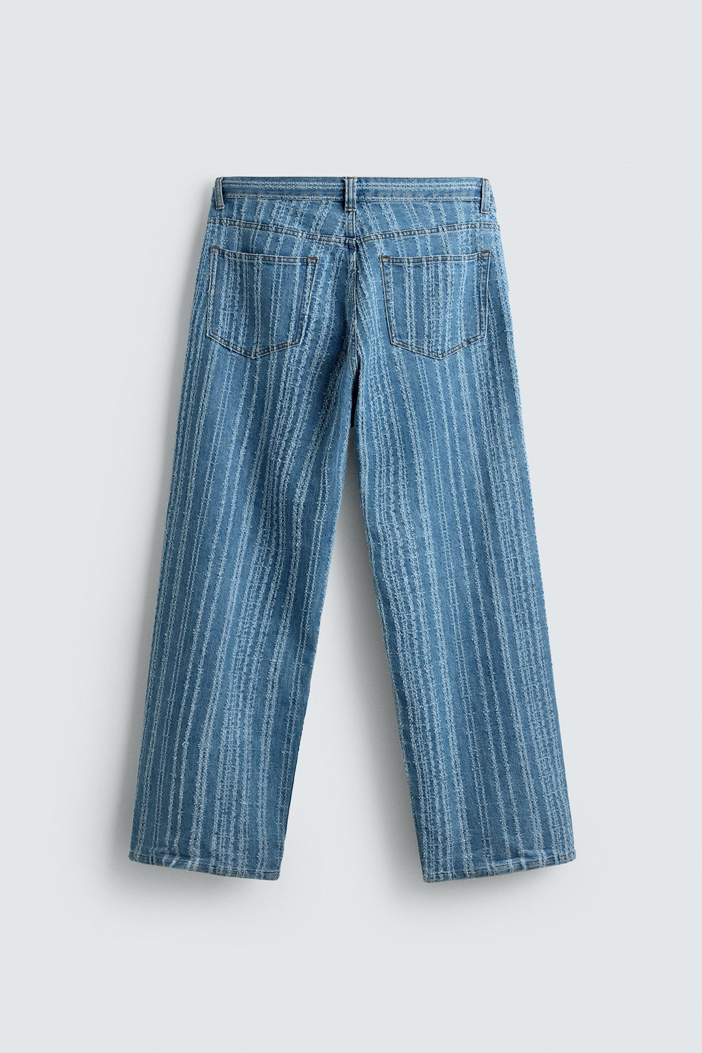 TEXTURED STRIPE JEANS - Zara фото 8
