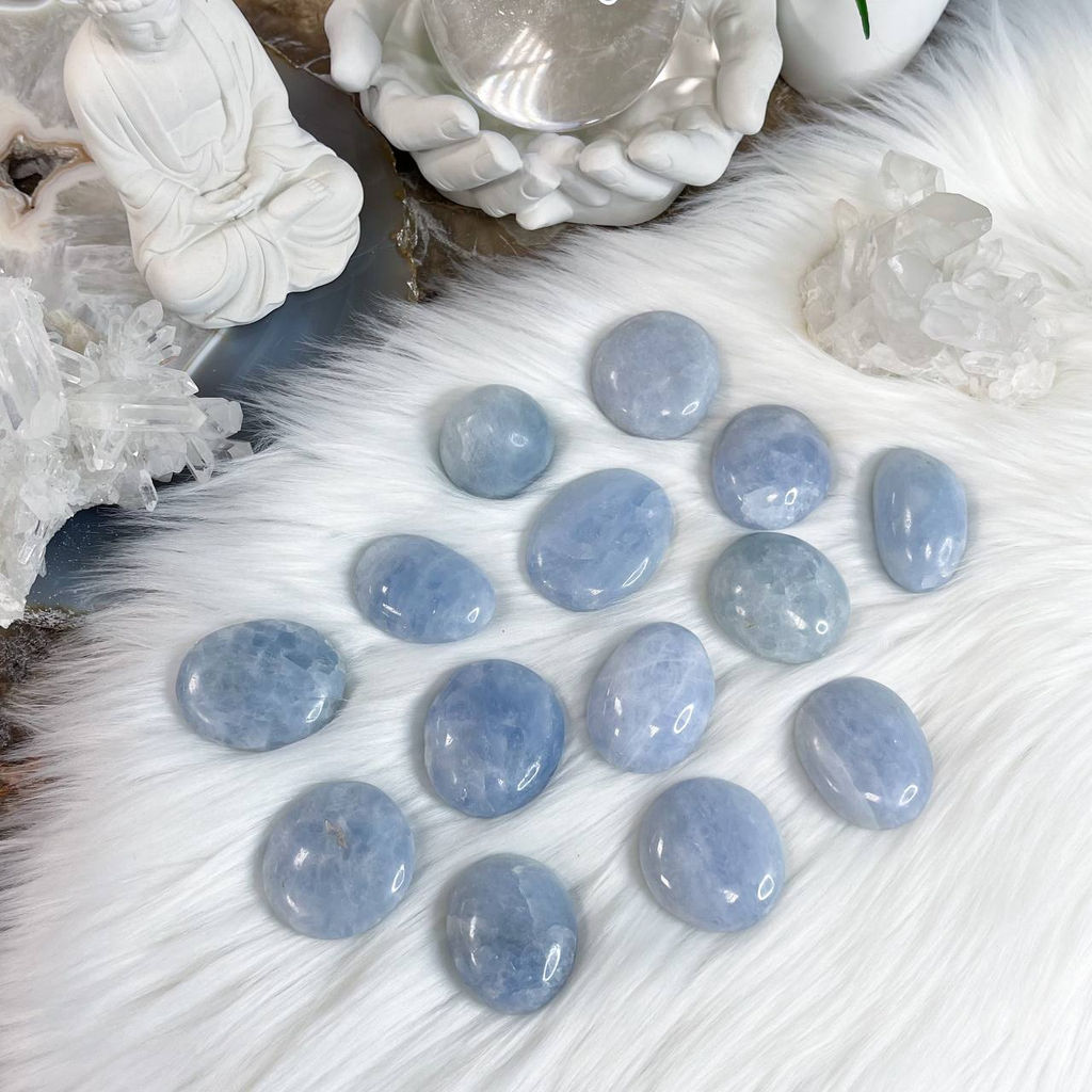 Галтовка из голубого Кальцита - Радуга самоцветов фото 2