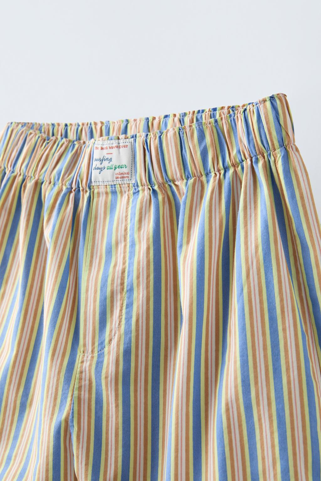 6-14 YAS/ T-SHIRT VE CIZGILI BERMUDA SORT TAKIM - Zara фото 8